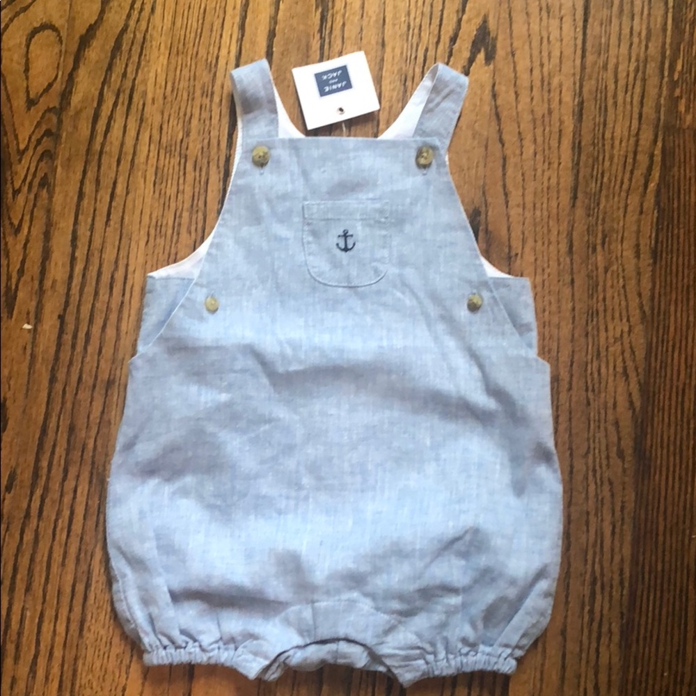 Janie and Jack nautical baby boy overall